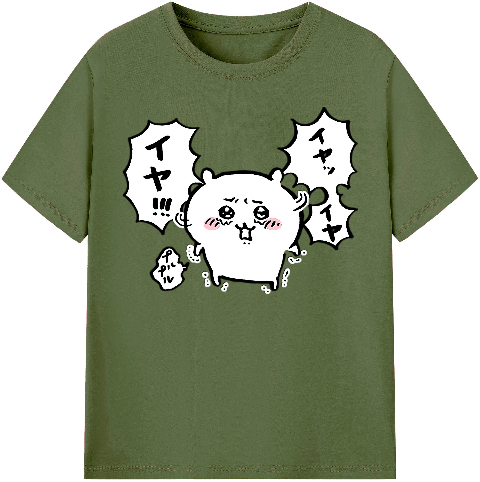 （画像用） ちいかわ ちいかわ Chii-kawa chiikawa 綿100％半袖Tシャツ（フロントプリント）